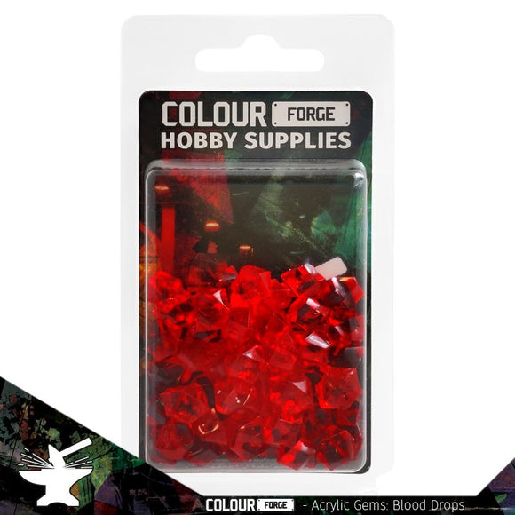 The Colour Forge: Acrylic Gems: Blood Drops