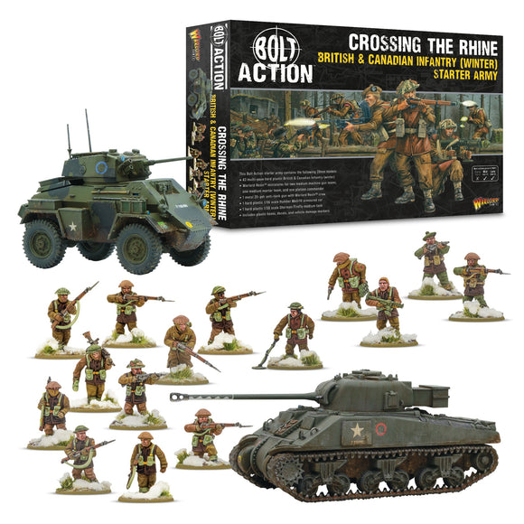 Bolt Action: 'Crossing the Rhine' - British & Canadian infantry (Winter) Starter Army