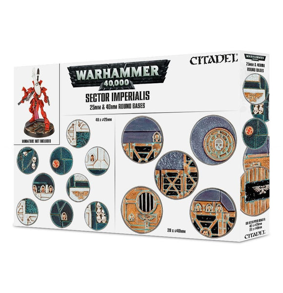 Warhammer 40,000: Sector Imperialis: 25mm & 40mm Round Bases