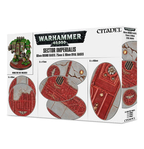 Warhammer 40,000: Sector Imperialis: 60mm Round, 75mm Oval & 90mm Oval Bases