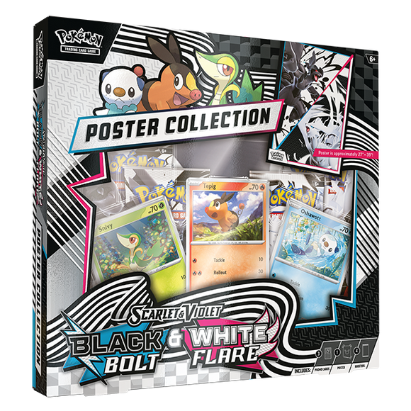 Pokemon TCG: Scarlet & Violet 10.5 – Black Bolt & White Flare Unova Poster Collection