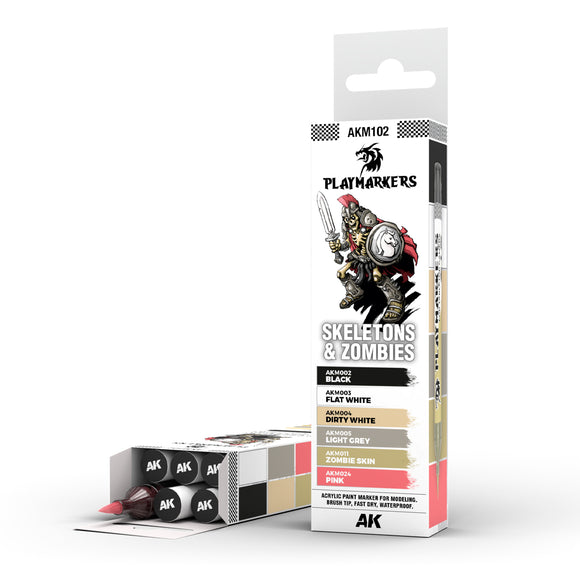 AK Playmarkers: Skeletons & Zombies Set