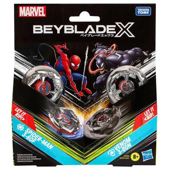 Beyblade X: Marvel Collab Spider-Man vs Venom