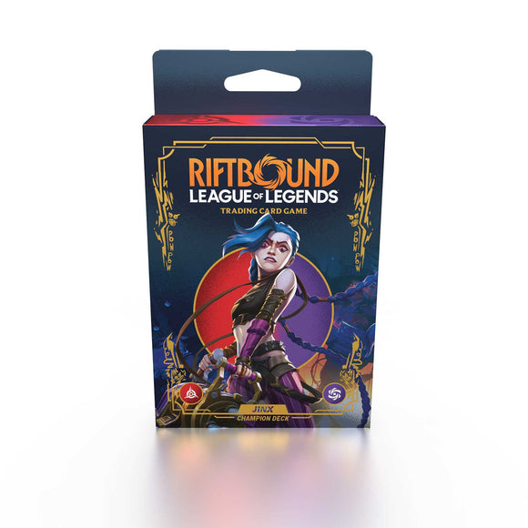 Riftbound: League of Legends TCG - Set 1 -Origins Champion Deck - Jinx Display (4), Preorder Cutoff 14/07/25