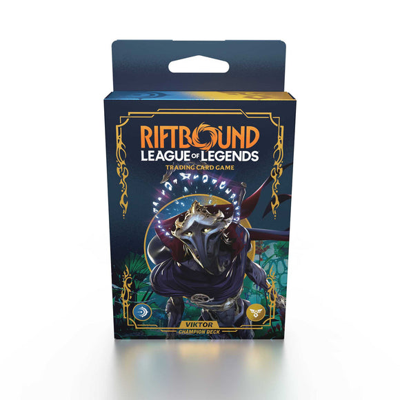 Riftbound: League of Legends TCG - Set 1 -Origins Champion Deck - Viktor Display (4), Preorder Cutoff 14/07/25