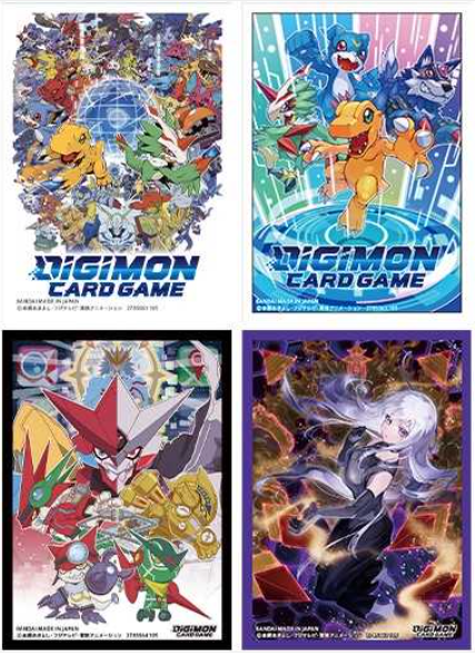 Digimon Card Game: Official Sleeve 2025 Version 2.0 (4 Kinds Assortment)