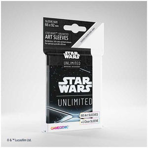 Gamegenic Star Wars: Unlimited Art Sleeves - Card Back Black