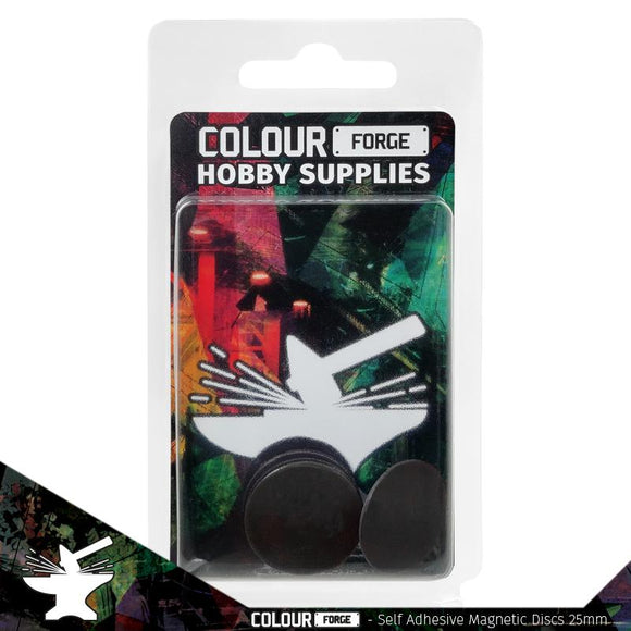 The Colour Forge: Self-adhesive magnetic discs 25mm x10