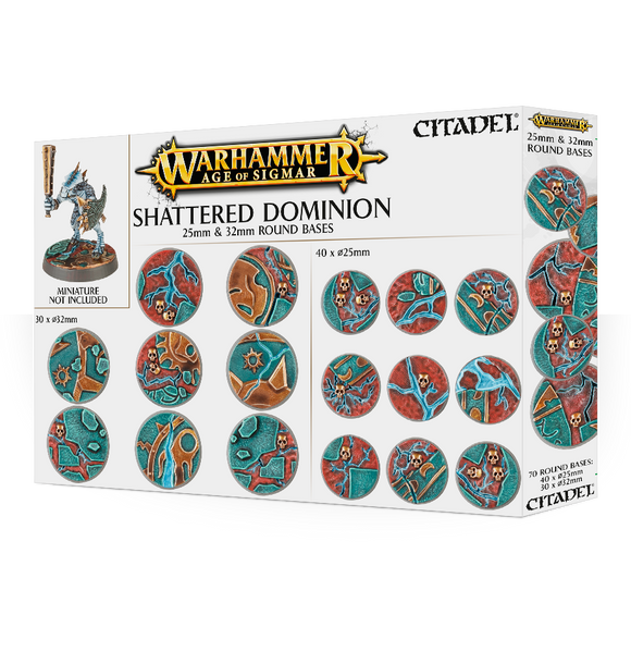 Age Of Sigmar: Shattered Dominion 25 & 32Mm Round Bases