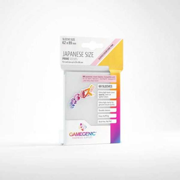 Gamegenic Prime Japanese Sized Sleeves White (60 ct.)