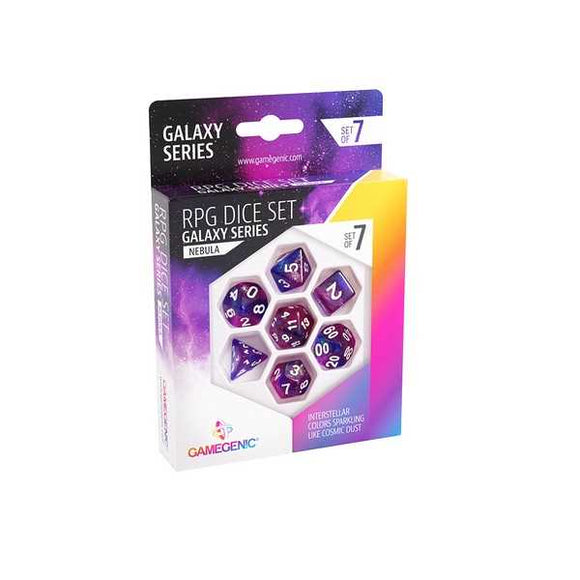 UNIT Gamegenic Galaxy Series - Nebula - RPG Dice Set (7pcs) Purple