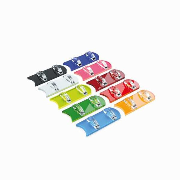 Set of 10 Card Stands: Multicoloured