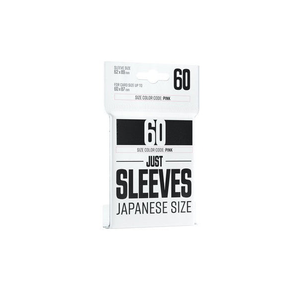 Gamegenic: Just Sleeves: Japanese Size Black (60 ct.)