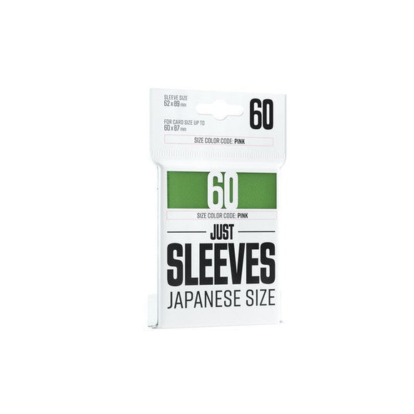 Gamegenic: Just Sleeves: Japanese Size Green (60 ct.)
