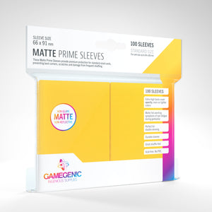 Gamegenic Matte Prime Card Game Sleeves - Yellow