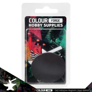 The Colour Forge: Self-adhesive magnetic discs 50mm x3