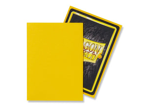 Dragon Shield 100 Standard Size Sleeves - Yellow Matte