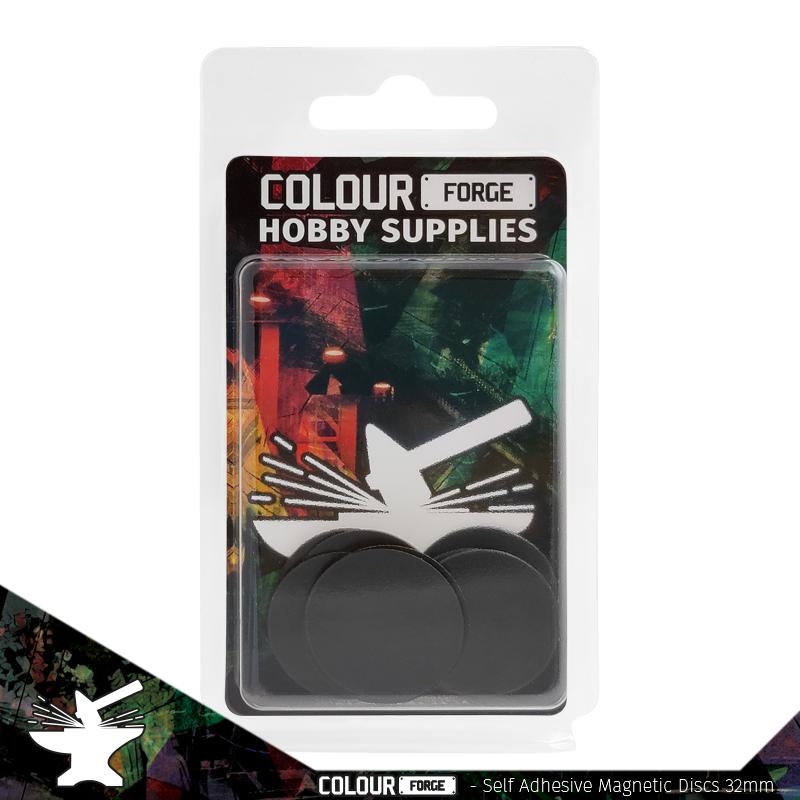 The Colour Forge: Self-adhesive Magnetic Discs 32mm x10 – Duke's Gaming