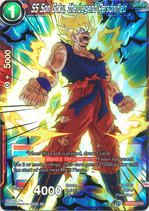 BT13-012 : SS Son Goku, the Legend Personified