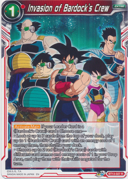 BT13-027 : Invasion of Bardock's Crew