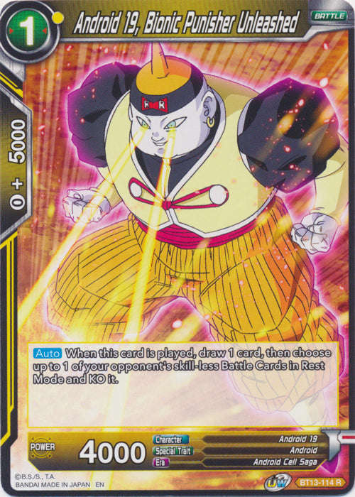 BT13-114 :  Android 19, Bionic Punisher Unleashed