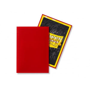 Dragon Shield 100 Standard Size Sleeves - Crimson Matte