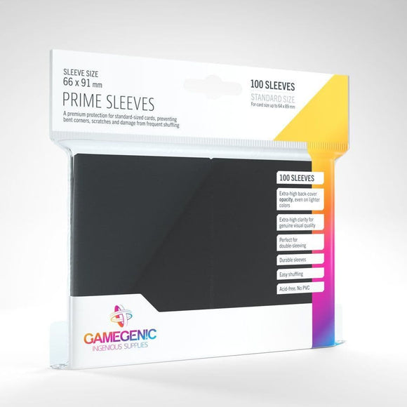Gamegenic Matte Prime Card Game Sleeves - Black
