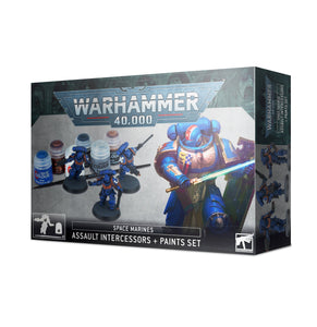 Warhammer 40,000: Space Marine Assault Intercessors And Paint Set