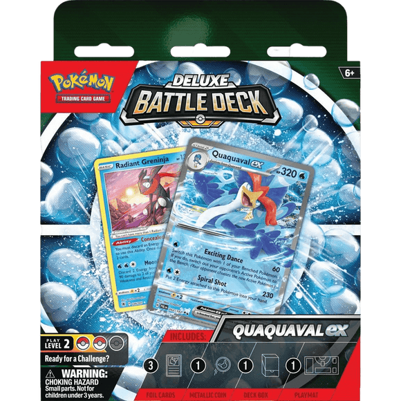 Pokémon TCG: Deluxe Battle Decks - Quaquaval ex/ Meowscarada ex - Cut off Date 07/07/2023 - No MOQ